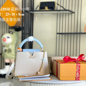 Louis Vuitton Capucines Mini Crossbody Bag in Taurillon Leather