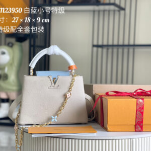 Capucines Mini Handbag in Taurillon Leather