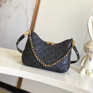 Louis Vuitton Boulogne Handbag in Black Monogram Empreinte Leather