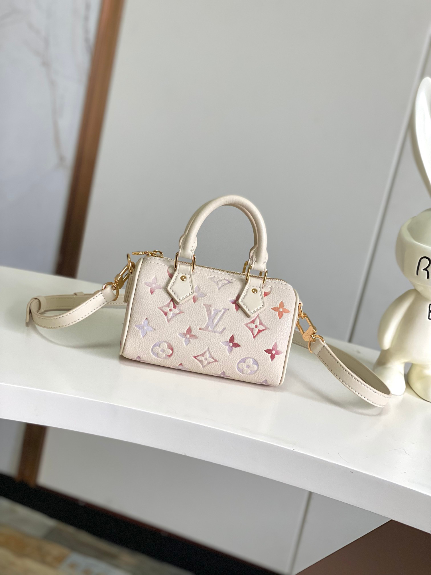 Louis Vuitton Nano Speedy M25591 Handbag - White Gradient