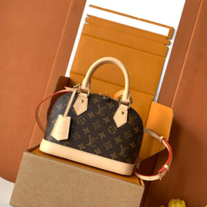 Louis Vuitton Alma BB Handbag in Damier Ebene Canvas