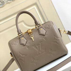 Louis Vuitton Speedy Bandouliere 25 Handbag in Black Monogram Empreinte Leather