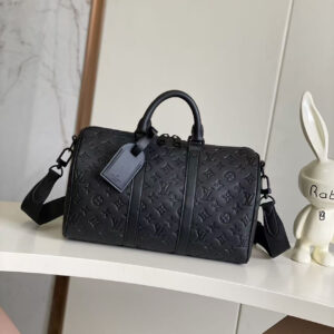 Louis Vuitton Keepall Bandoulière 35 Monogram Eclipse Travel Bag