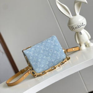 Louis Vuitton Nano Speedy Denim Handbag