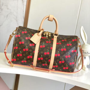 Louis Vuitton Keepall Bandoulière 45 Travel Bag – Yayoi Kusama Cherry Collection