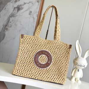 Louis Vuitton OnTheGo Medium Tote Bag in Woven Raffia