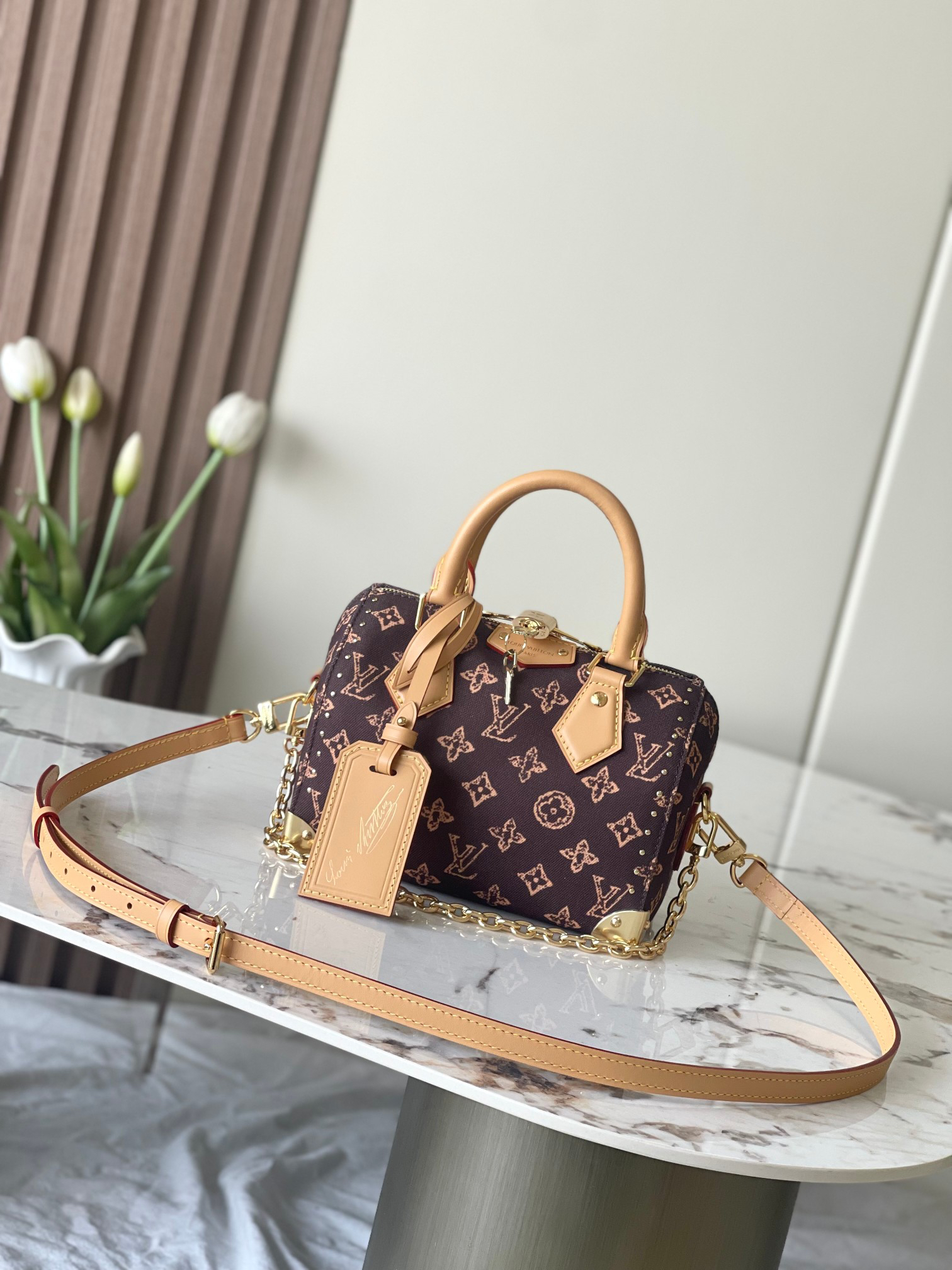 Speedy Trunk 20 Canvas Shoulder Bag