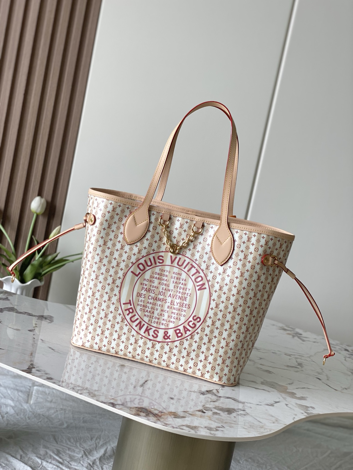 Neverfull Medium Canvas Tote Bag