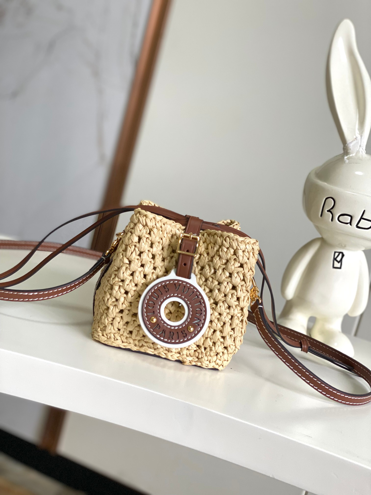 Noe Purse Woven Bucket Handbag M83521
