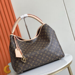 Artsy Monogram Canvas Tote Bag