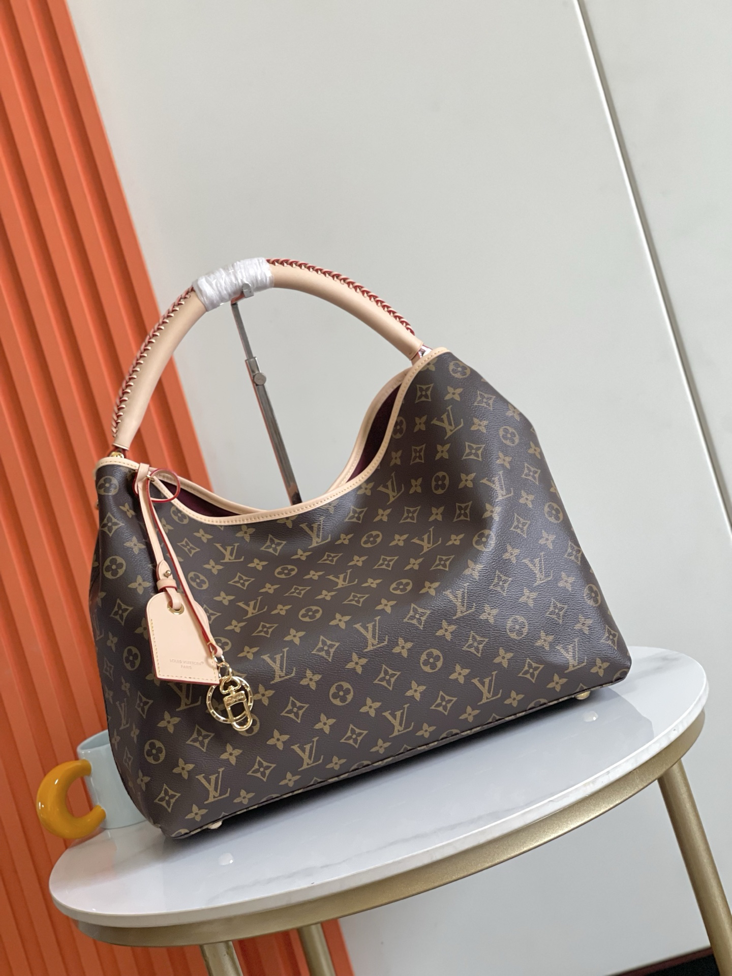 Artsy Monogram Canvas Tote Bag
