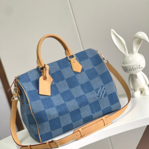 Louis Vuitton Speedy 40 Bandoulière Damier Denim Handbag