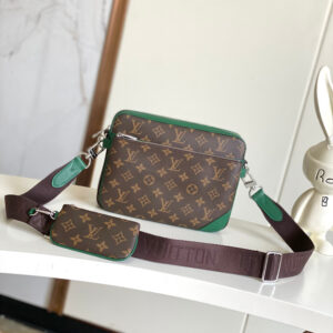 Louis Vuitton Trio Messenger Bag Set in Monogram Eclipse Reverse Canvas