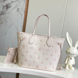 Louis Vuitton Neverfull MM Monogram Empreinte Leather Tote Bag