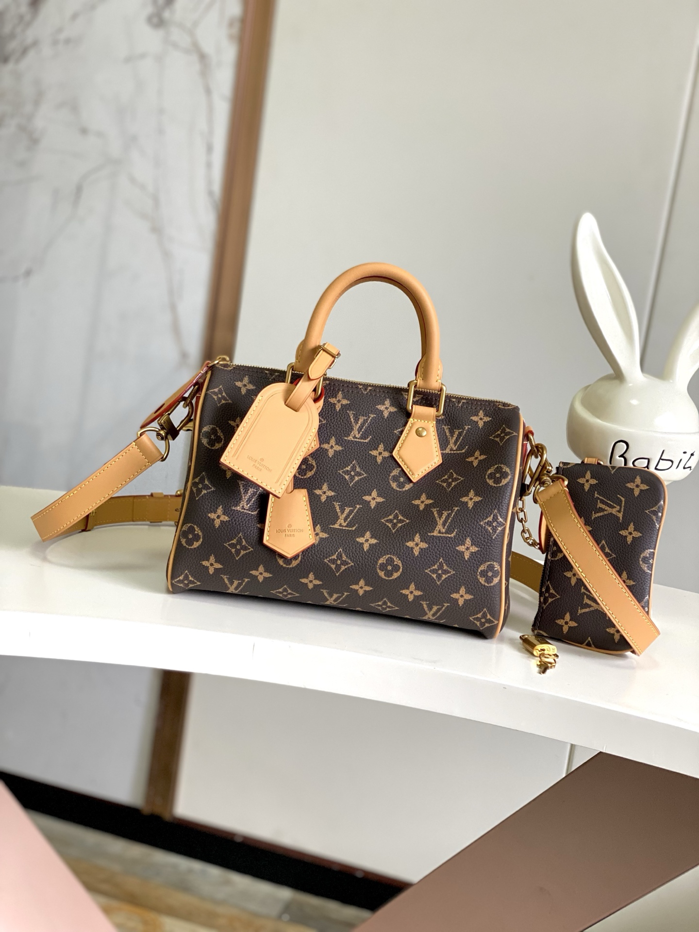 Speedy Bandoulière 25 Monogram Leather Crossbody Bag