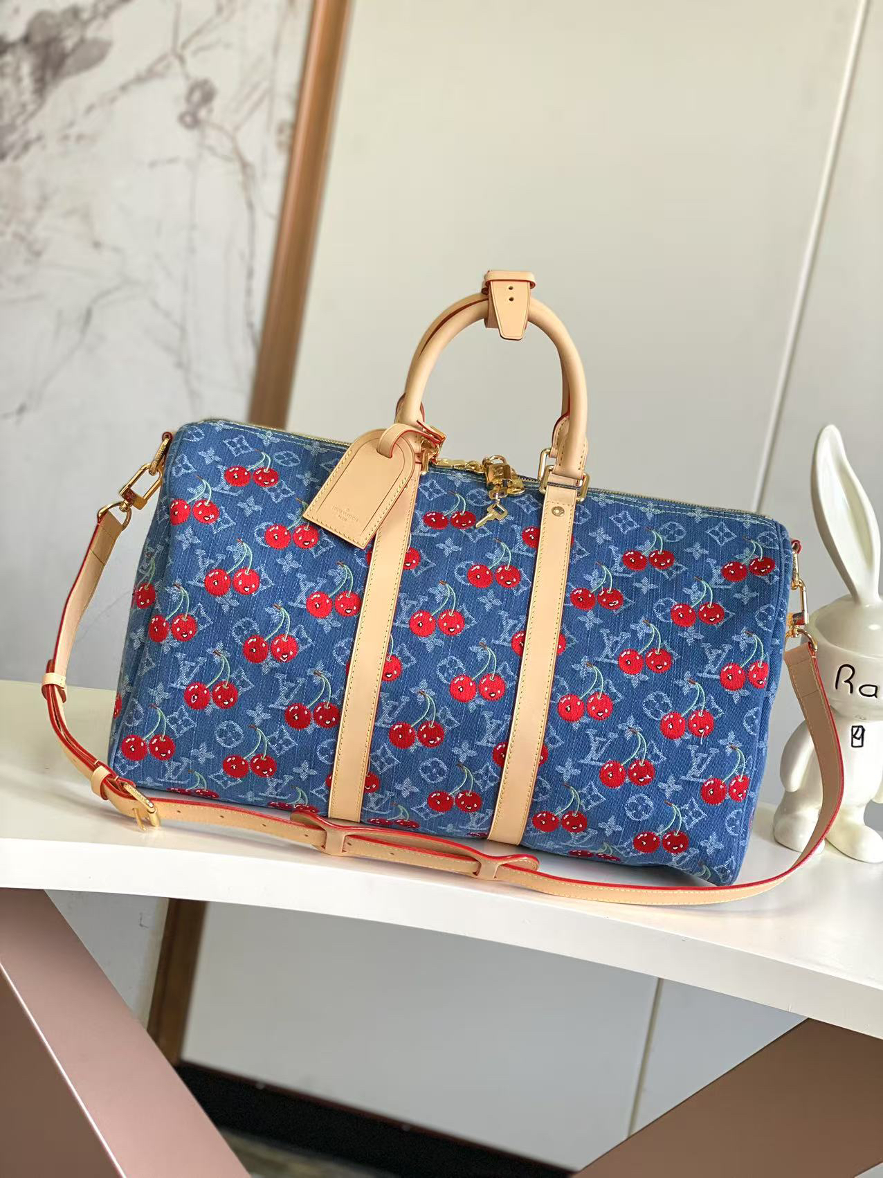 Louis Vuitton x Takashi Murakami Keepall Bandoulière 45 Travel Bag