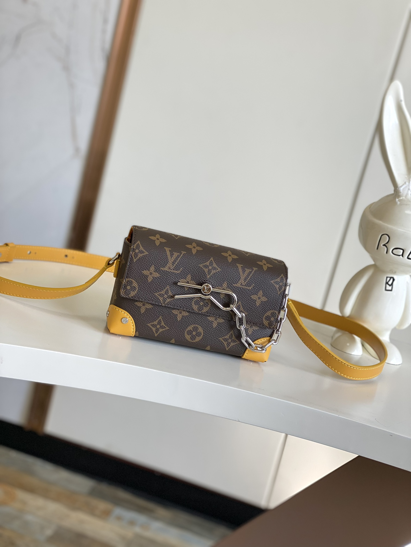 Louis Vuitton Steamer Mini Crossbody Bag M12811 in Monogram Eclipse Canvas