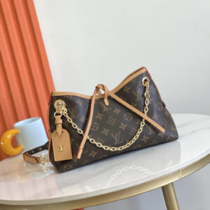 Louis Vuitton CarryAll BB Monogram Canvas Chain Bag