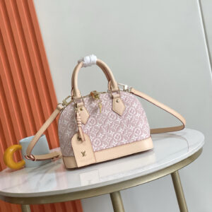 Louis Vuitton Alma BB M2A378 Pink Monogram Emblème Canvas Crossbody Bag