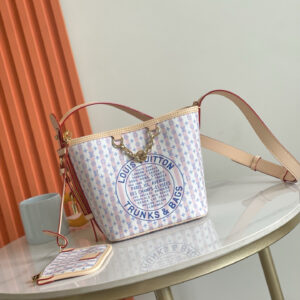 Louis Vuitton All In BB Bucket Crossbody Bag – Pink Monogram Stripe