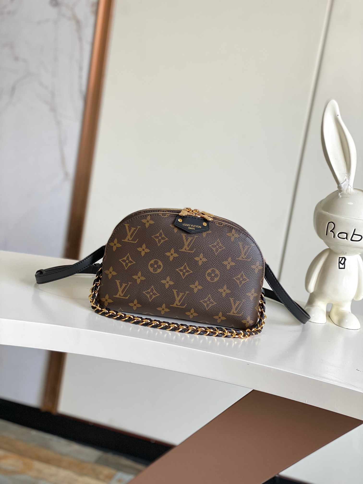 Louis Vuitton Alma Leather Crossbody Bag