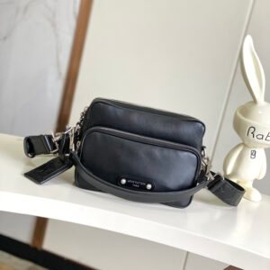 Nil Leather Crossbody Bag with Pearl-Embellished Louis Vuitton Paris Patch