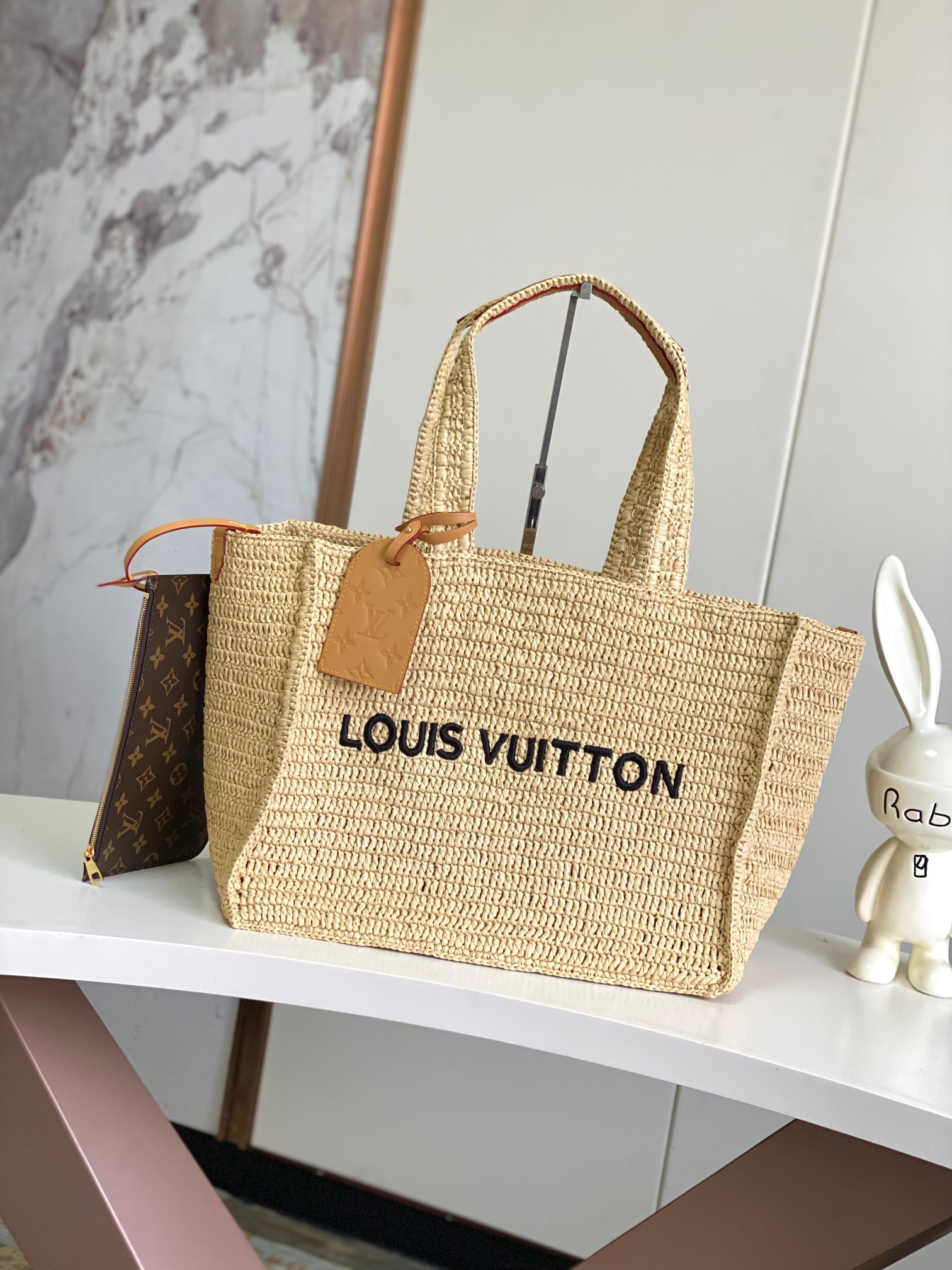 Louis Vuitton Summer Shopper Tote, Medium, Brown