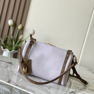 Express Small Handbag M27275 in Purple Grained Calfskin