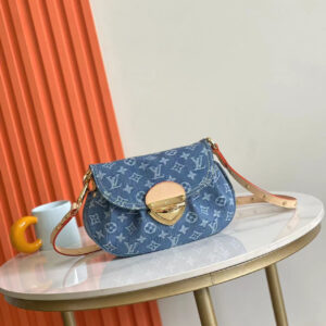 Sunset Monogram Denim Shoulder Bag M46829