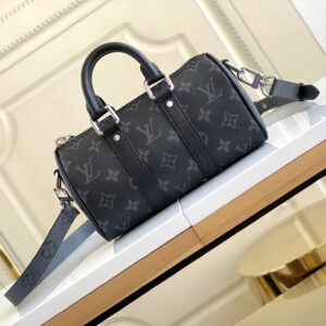 Louis Vuitton M45947 Monogram Eclipse Reverse Keepall Bag