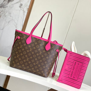 Louis Vuitton Neverfull MM Tote Bag in Damier Azur Canvas