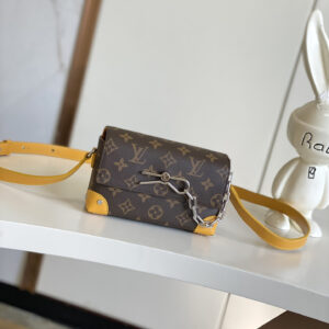 Louis Vuitton Steamer Mini Crossbody Bag in Monogram Eclipse Canvas
