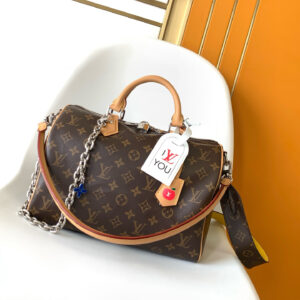 Louis Vuitton Speedy Soft 30 Boho Handbag in Monogram Coated Canvas