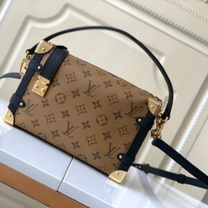 Louis Vuitton Side Trunk Small Handbag in Monogram Calfskin