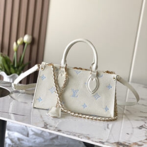 Louis Vuitton OnTheGo EW Handbag in Sea Salt Blue