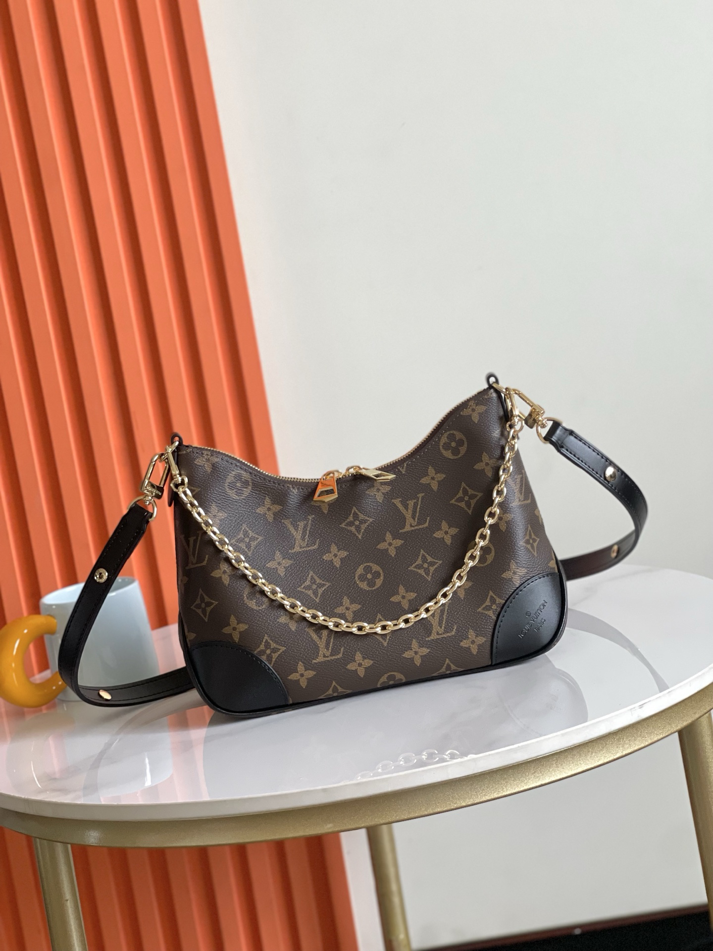 Boulogne Small Monogram Canvas Shoulder Bag