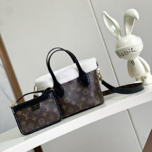 Louis Vuitton Neverfull Bandouliere Inside Out BB Wool Monogram Shoulder Bag