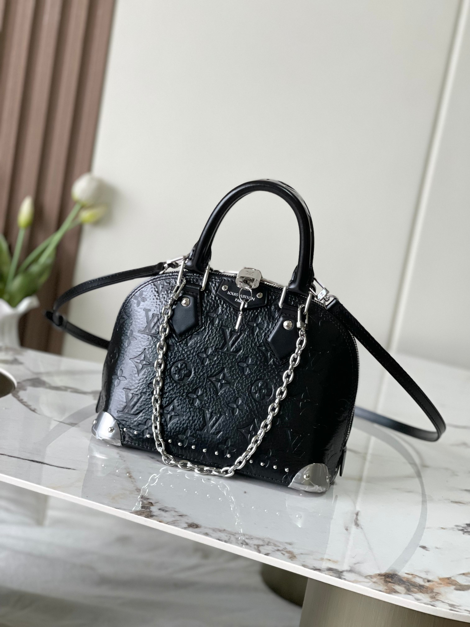 Alma BB Monogram Canvas Crossbody Bag