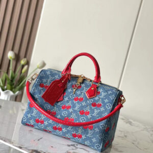 Speedy 18 Bandoulière Denim Handbag
