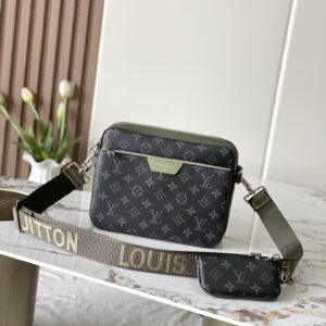 Louis Vuitton Trio Messenger Bag in Monogram Eclipse Canvas
