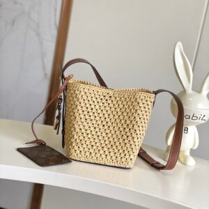 All In BB Raffia Crossbody Bag