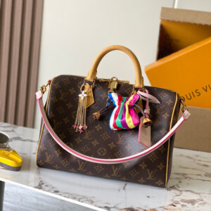 Louis Vuitton Speedy Soft 30 Leather Shoulder Bag