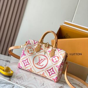 Louis Vuitton Speedy Bandoulière 25 Handbag – Pink and Sky Blue