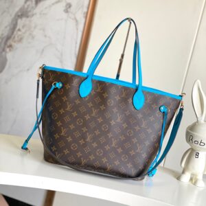 Louis Vuitton Neverfull MM Damier Azur Canvas Tote Bag