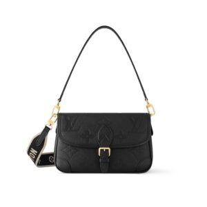 Louis Vuitton Diane Handbag in Black Monogram Empreinte Leather