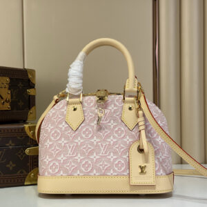 Louis Vuitton Alma BB Handbag M2A378 – Pink Jacquard