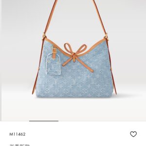 Blue Denim Detachable Zipper Handbag M11462