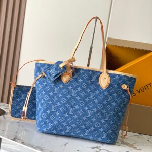 Louis Vuitton Neverfull Medium Tote Bag in Monogram Denim Canvas