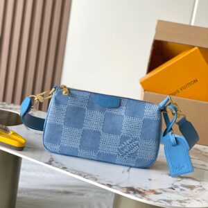 Speedy 18 Bandoulière Denim Crossbody Bag