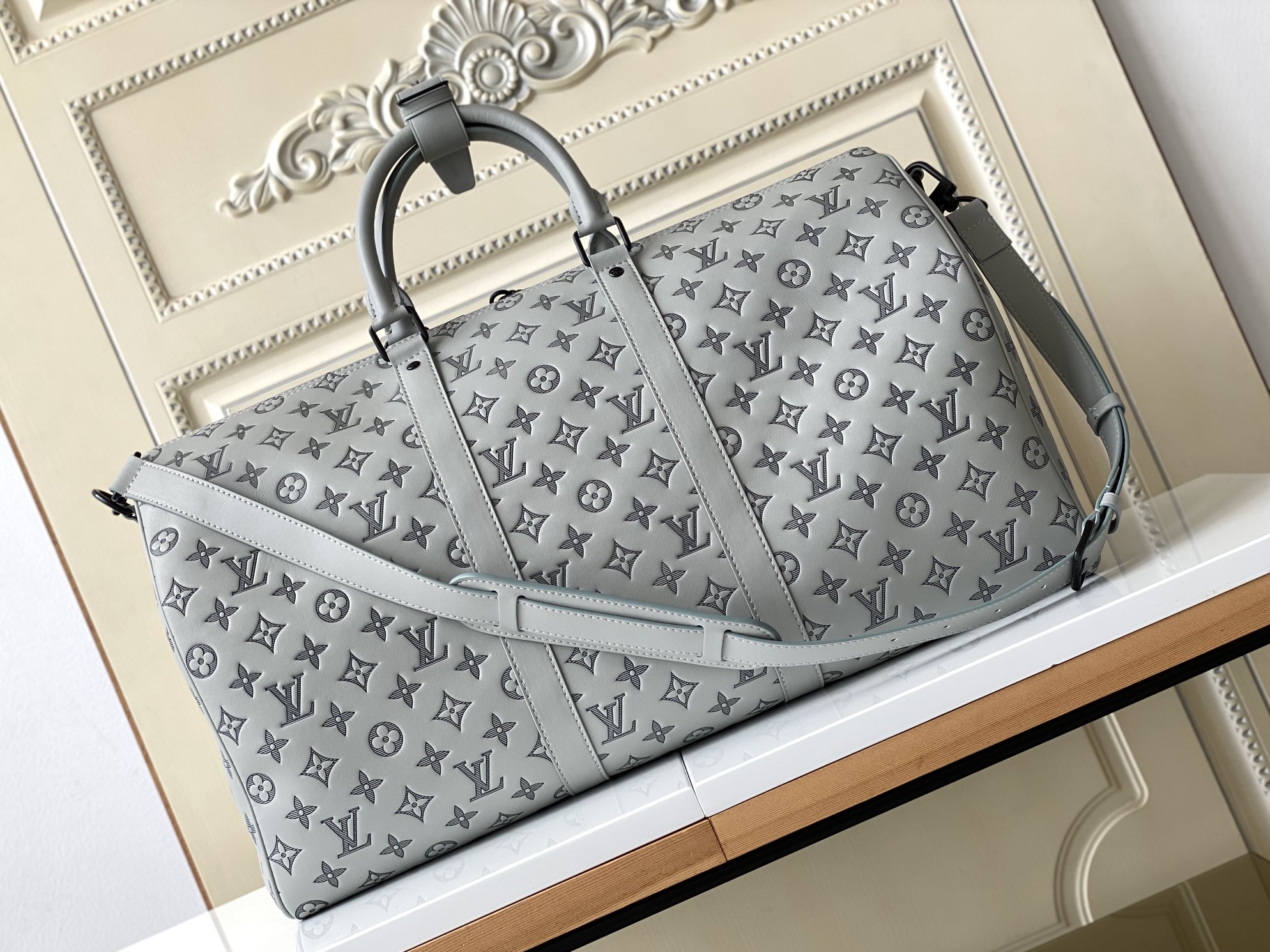Louis Vuitton Keepall Travel Bag M46117 Monogram Shadow